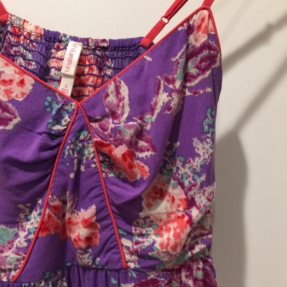Beautiful Purple and Rose Floral Dress from Target - Picture 4 of 8